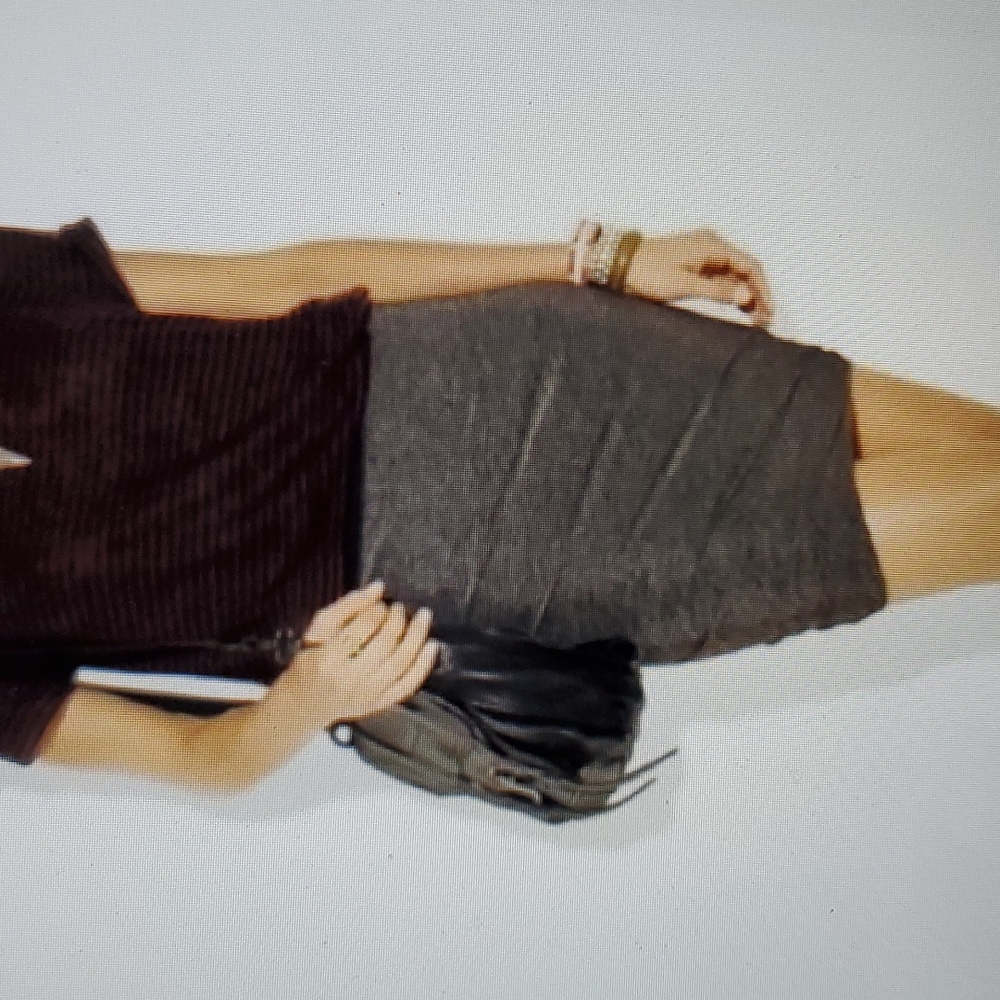 T Alexander Wang Striped Twist Skirt Wide Waist S
